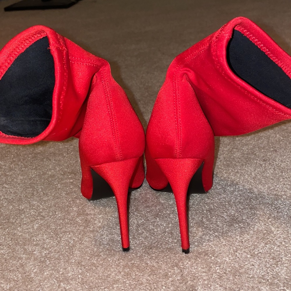Steve Madden Red Pointed Booties - image 3